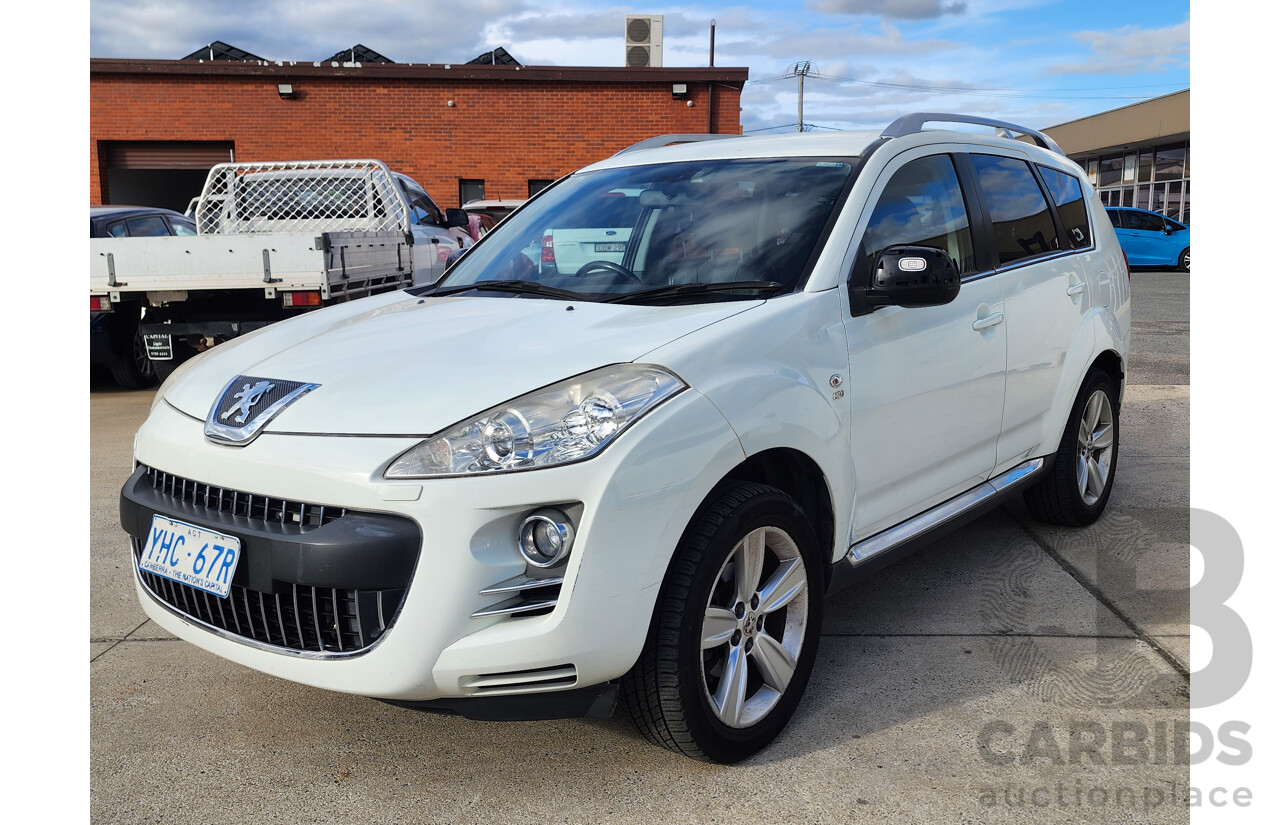 03/2010 Peugeot 4007 SV (7 Seat)  4d Wagon White 2.2L