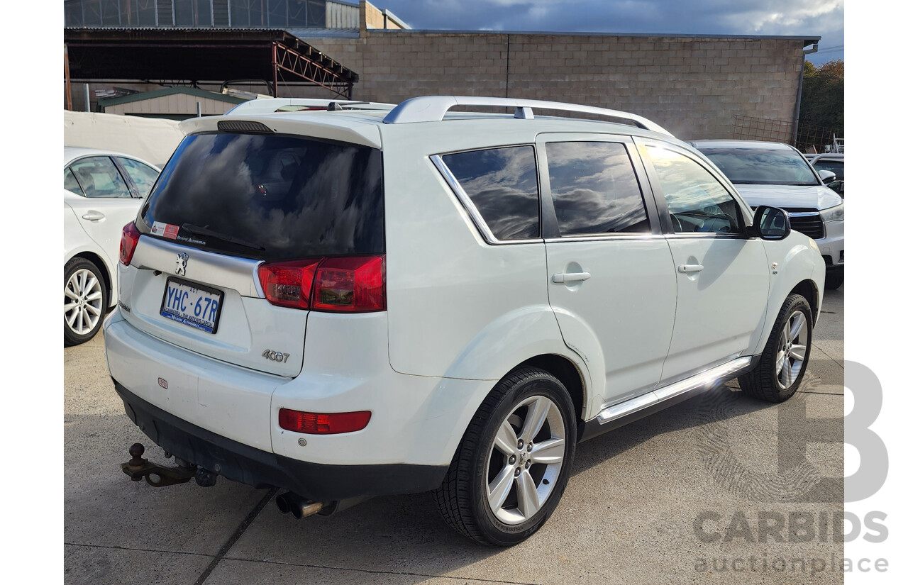 03/2010 Peugeot 4007 SV (7 Seat)  4d Wagon White 2.2L