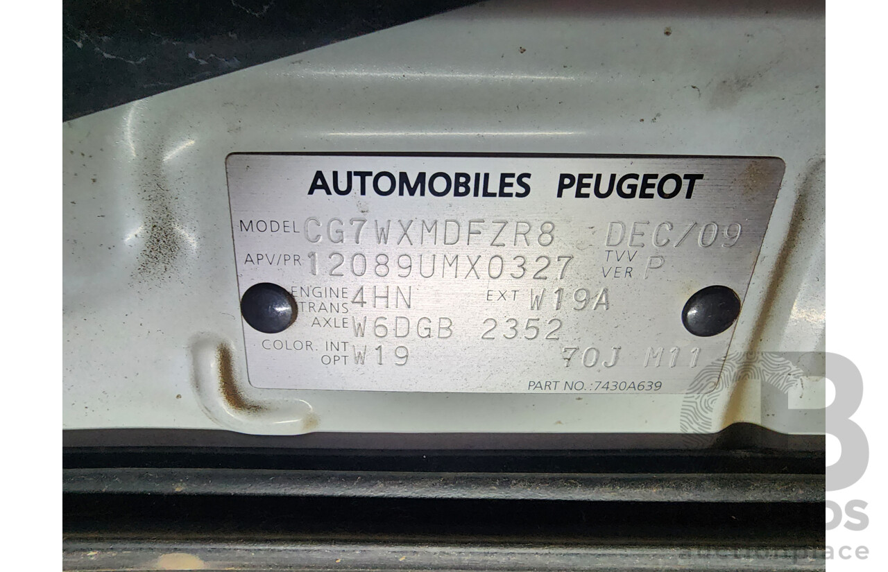 03/2010 Peugeot 4007 SV (7 Seat)  4d Wagon White 2.2L
