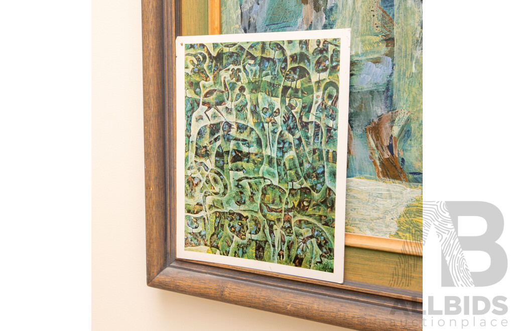 Rodney Milgate (20th Century, Australian, 1934-2014), Zoo Day 1972, Original Acrylic and Oil on Hardboard, W:103 X H:105cm (frame)