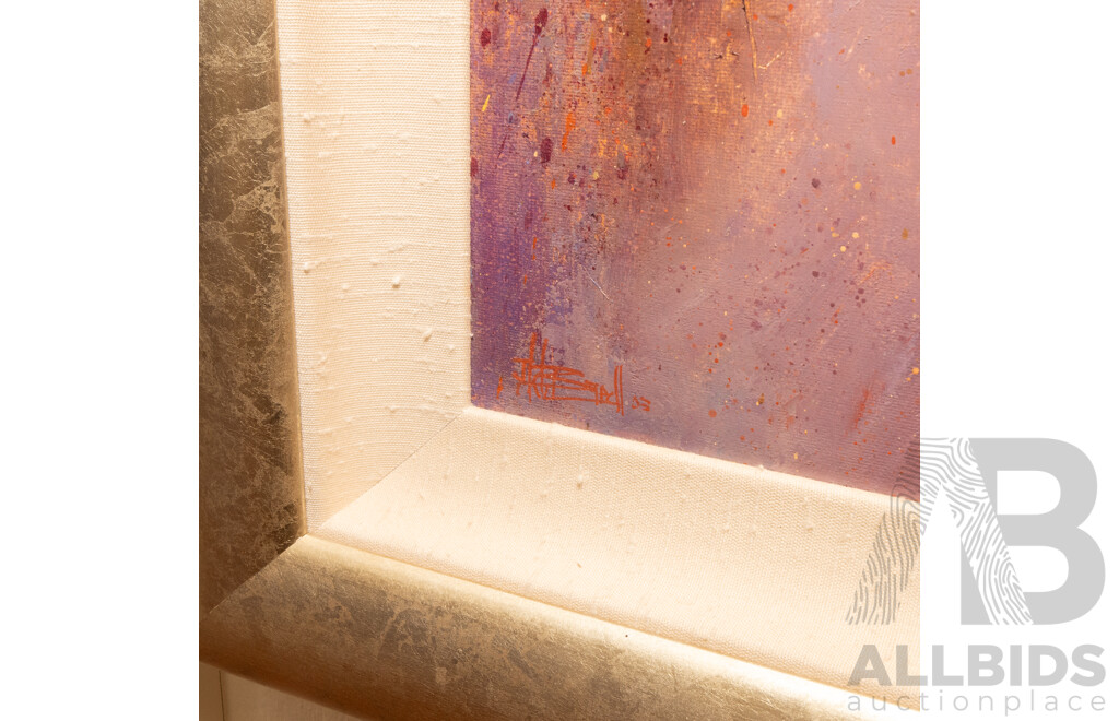 John Bredl (20th Century, Australian), Afternoon Light (2003), Original Oil on Canvas Board, 78H x 37W cm (frame)
