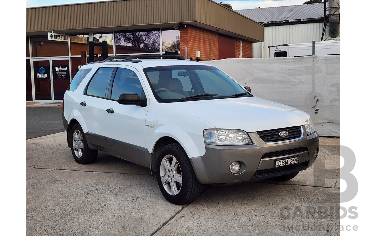 09/2007 Ford Territory TS (4x4) SY 4d Wagon White 4.0L