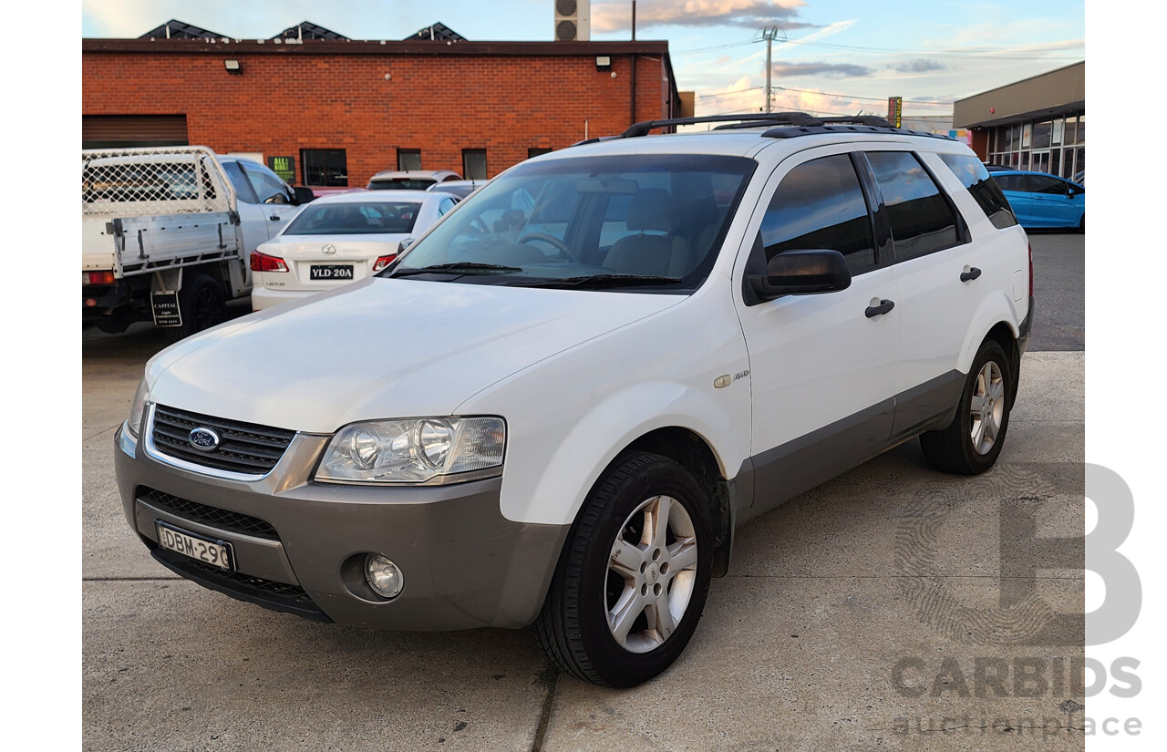 09/2007 Ford Territory TS (4x4) SY 4d Wagon White 4.0L