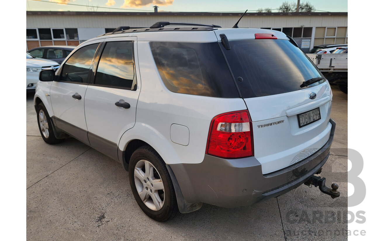 09/2007 Ford Territory TS (4x4) SY 4d Wagon White 4.0L