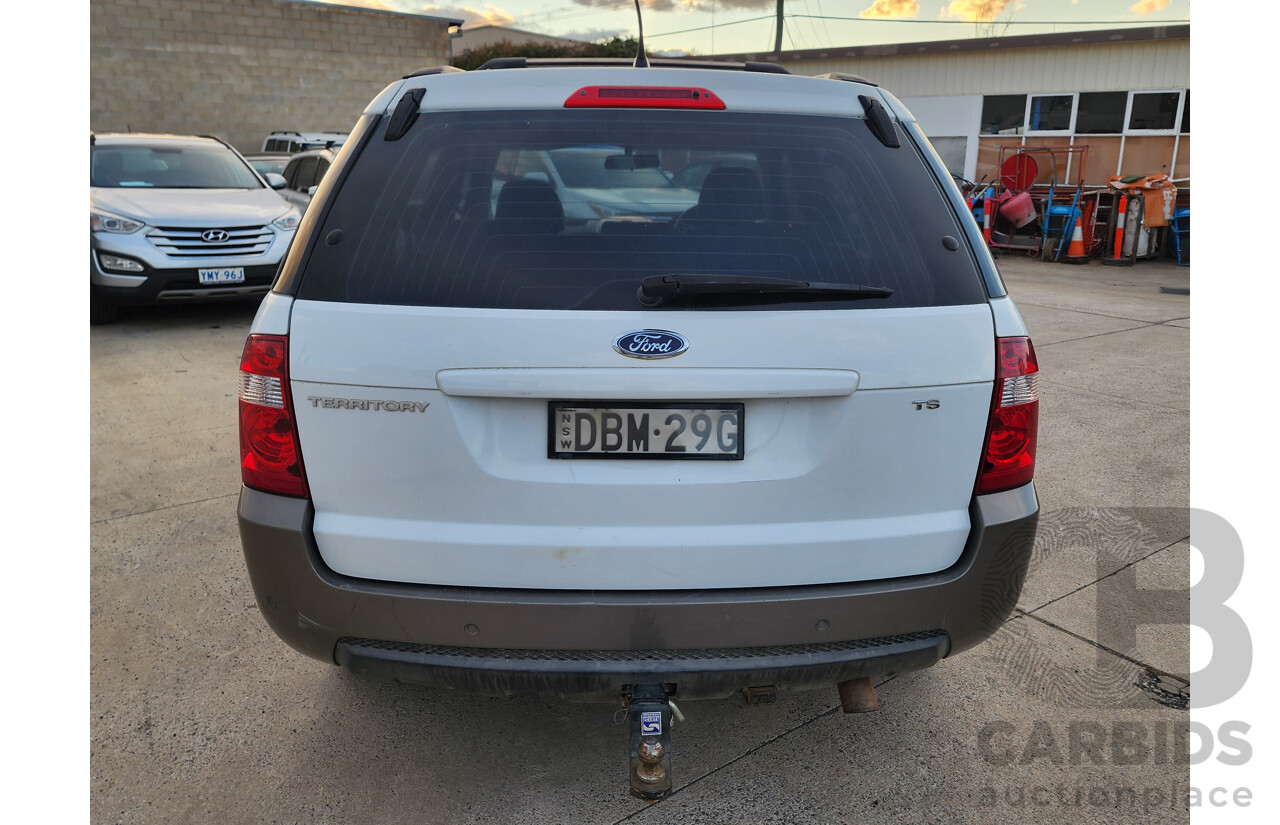 09/2007 Ford Territory TS (4x4) SY 4d Wagon White 4.0L