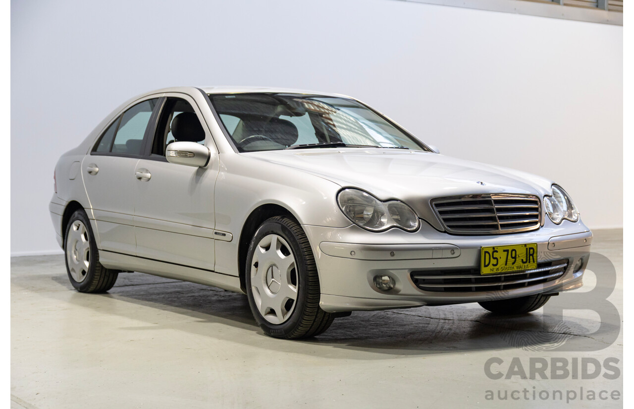 05/2005 Mercedes-Benz C180 Kompressor Classic W203 UPGRADE 4d Sedan Silver Supercharged 1.8L