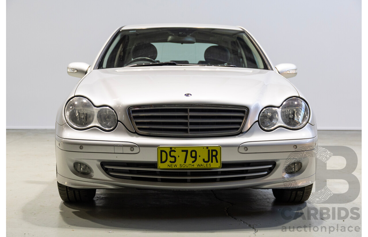 05/2005 Mercedes-Benz C180 Kompressor Classic W203 UPGRADE 4d Sedan Silver Supercharged 1.8L