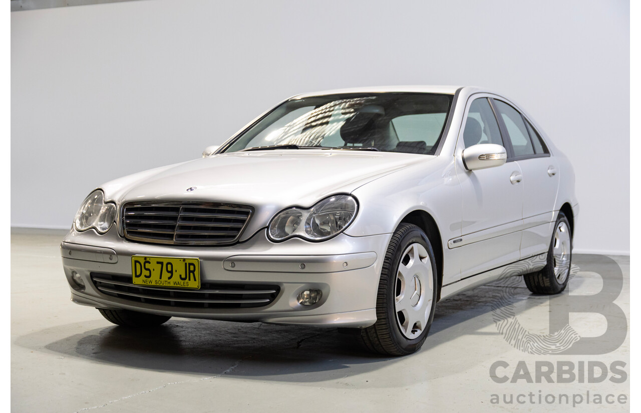 05/2005 Mercedes-Benz C180 Kompressor Classic W203 UPGRADE 4d Sedan Silver Supercharged 1.8L