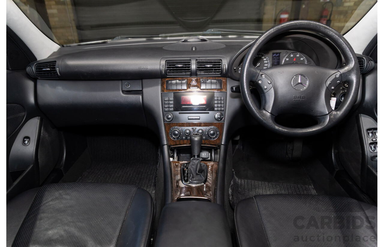 05/2005 Mercedes-Benz C180 Kompressor Classic W203 UPGRADE 4d Sedan Silver Supercharged 1.8L