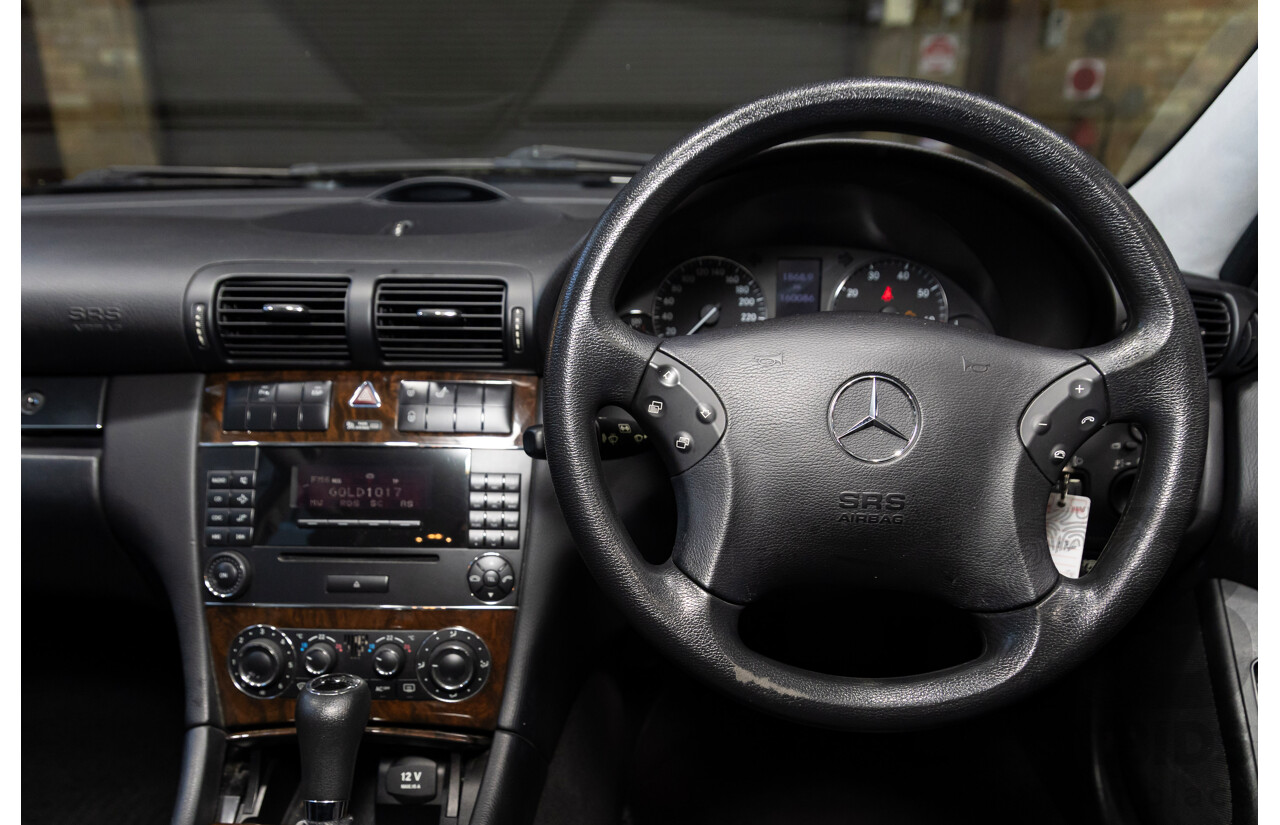 05/2005 Mercedes-Benz C180 Kompressor Classic W203 UPGRADE 4d Sedan Silver Supercharged 1.8L