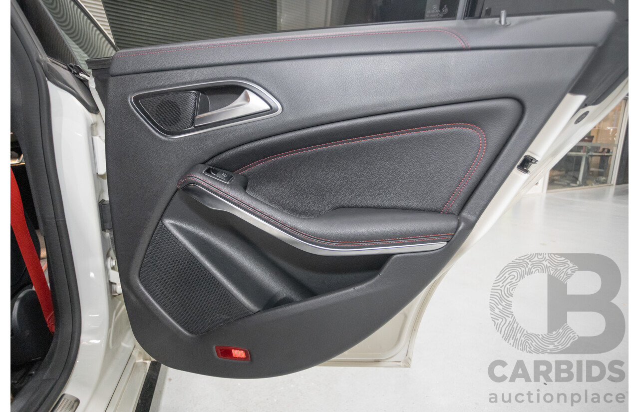 7/2015 Mercedes-Benz CLA 45 AMG (AWD) 117 MY15 4d Coupe Cirrus White Turbo 2.0L