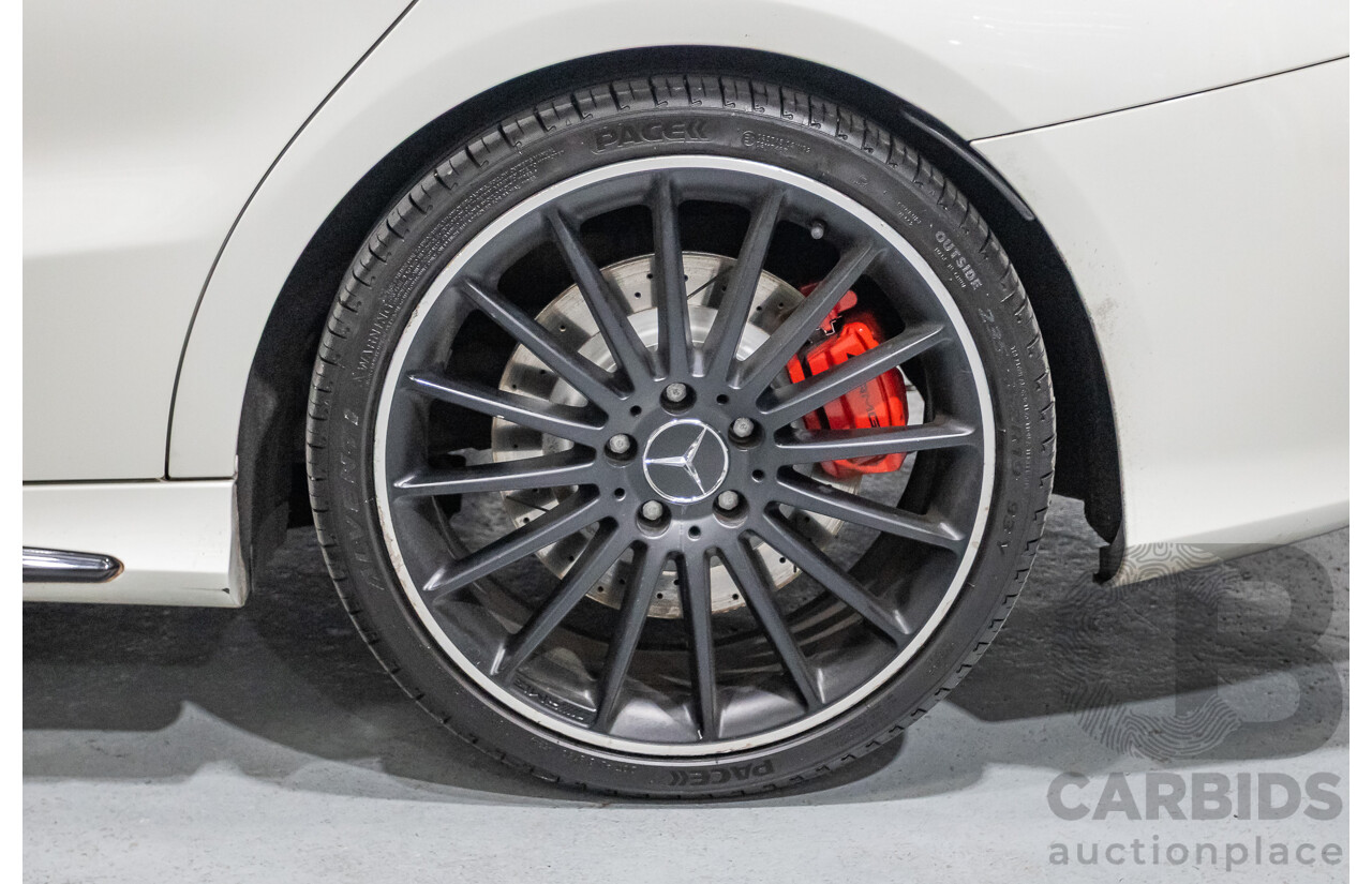 7/2015 Mercedes-Benz CLA 45 AMG (AWD) 117 MY15 4d Coupe Cirrus White Turbo 2.0L
