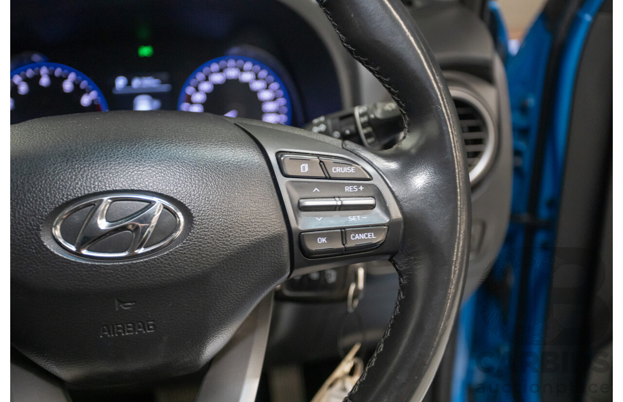 3/2019 Hyundai Kona Active OS.2 MY19 4d Wagon Blue Lagoon Metallic 2.0L