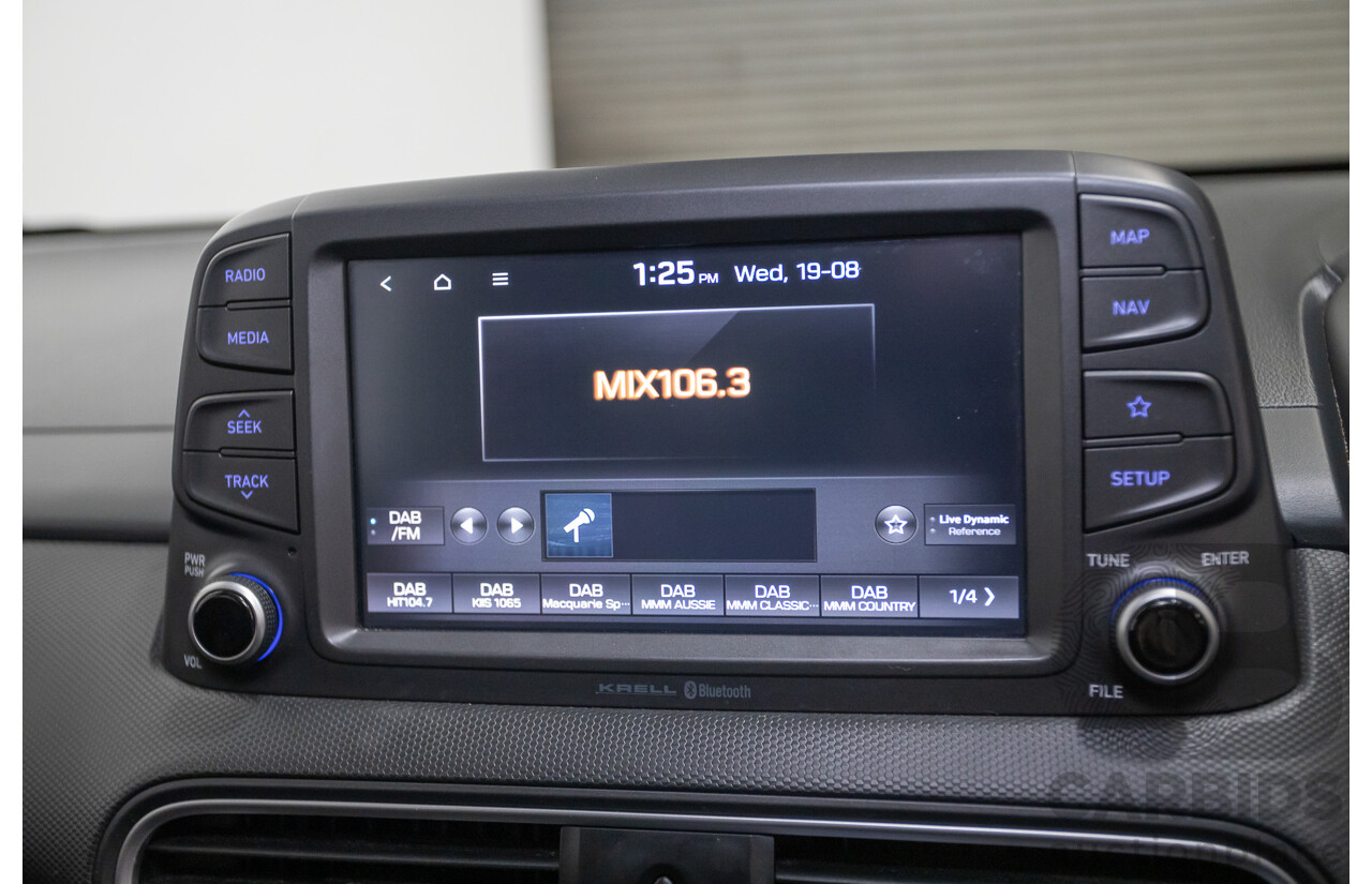 3/2019 Hyundai Kona Active OS.2 MY19 4d Wagon Blue Lagoon Metallic 2.0L