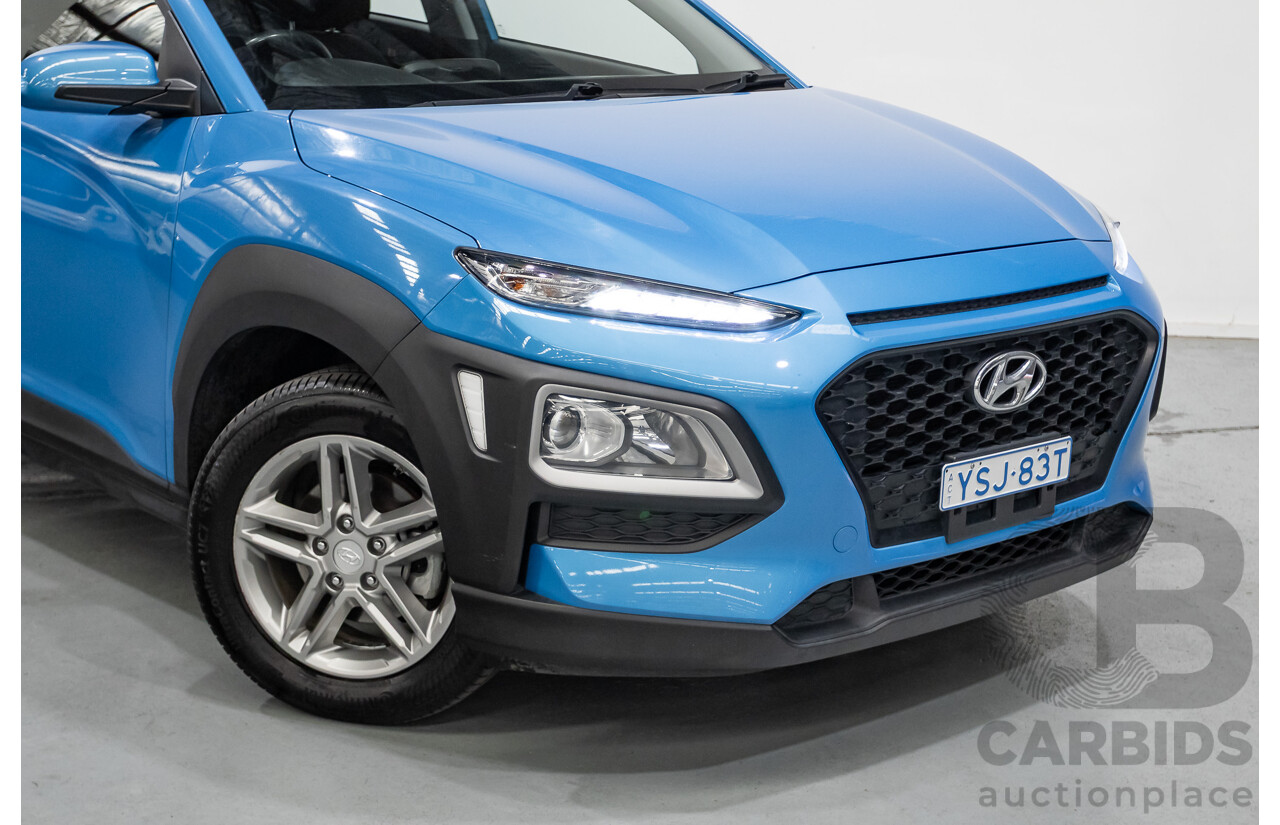 3/2019 Hyundai Kona Active OS.2 MY19 4d Wagon Blue Lagoon Metallic 2.0L