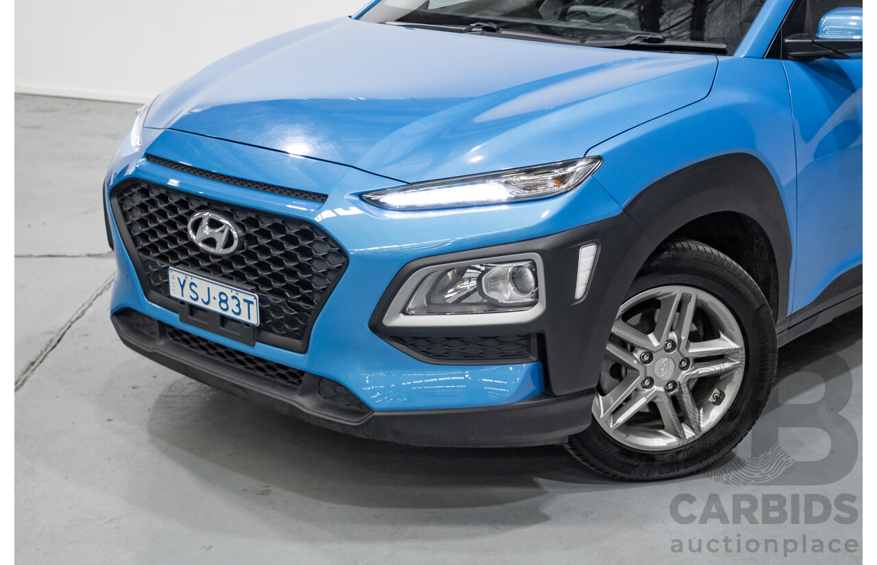 3/2019 Hyundai Kona Active OS.2 MY19 4d Wagon Blue Lagoon Metallic 2.0L