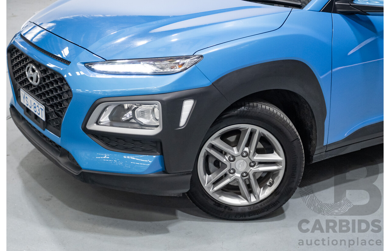 3/2019 Hyundai Kona Active OS.2 MY19 4d Wagon Blue Lagoon Metallic 2.0L