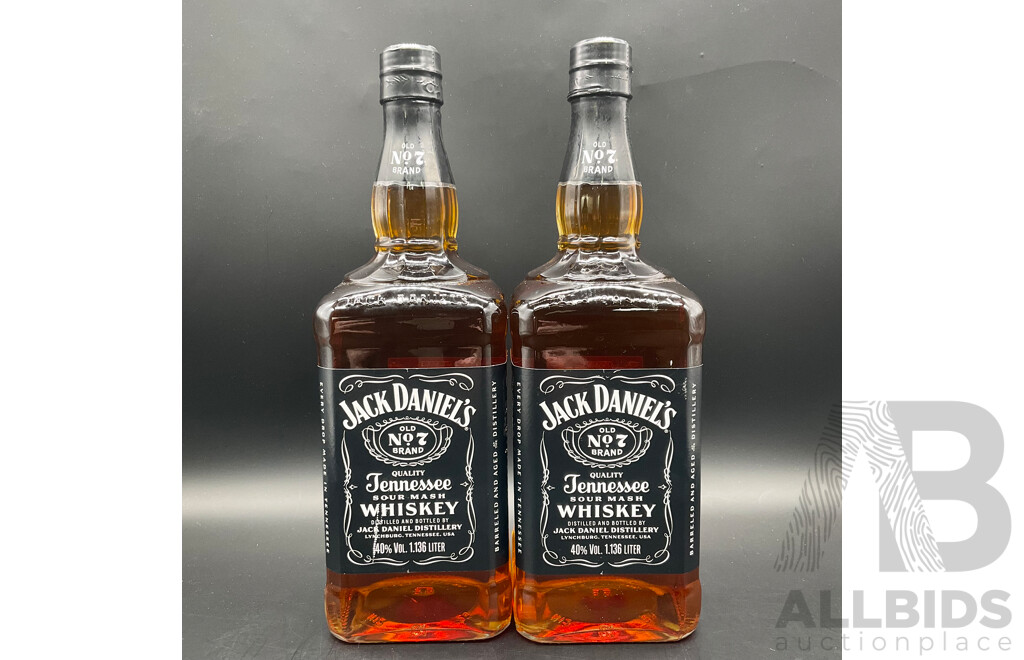 JACK DANIELS 1.136L  - Lot of 2