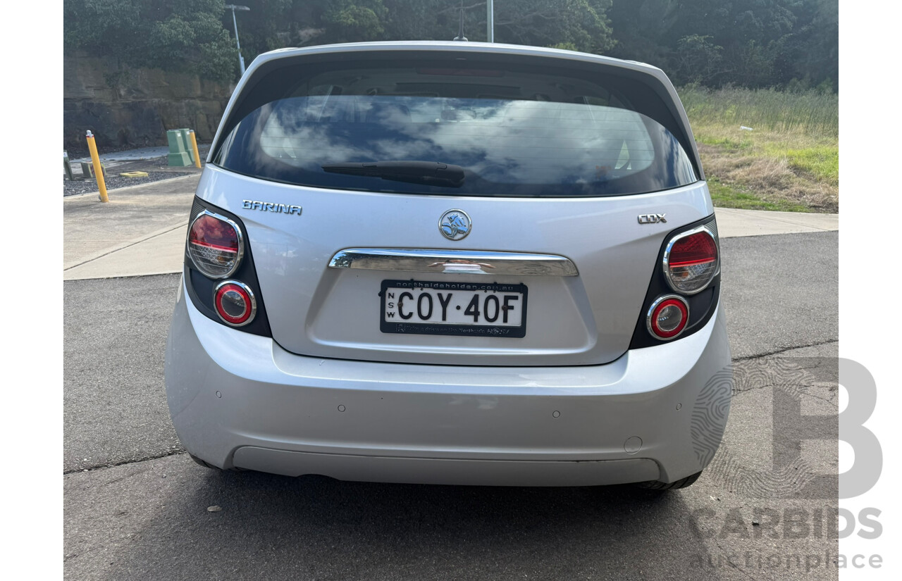 09/2013 Holden Barina CDX FWD TM MY14 5D Hatchback Silver 1.6L