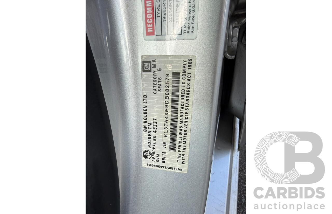 09/2013 Holden Barina CDX FWD TM MY14 5D Hatchback Silver 1.6L