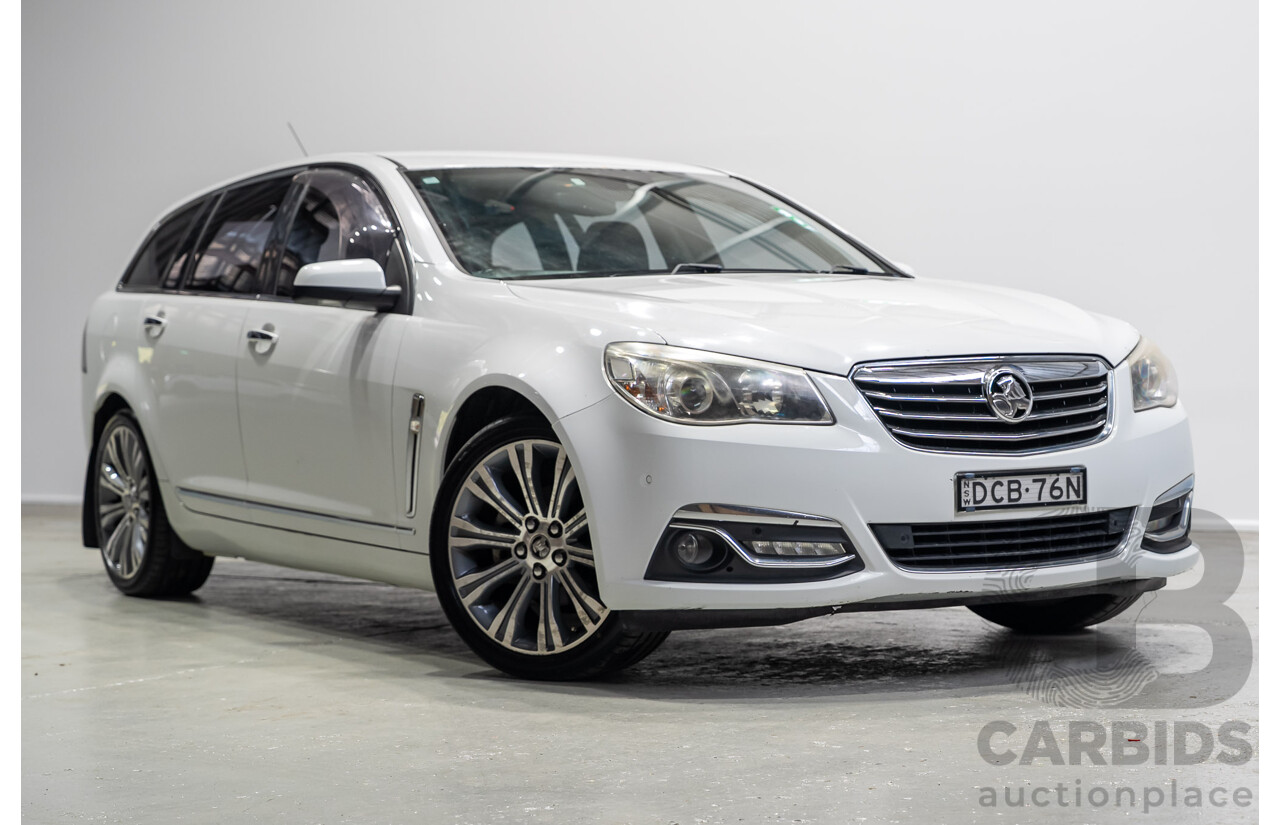 03/2015 Holden Calais V  VF MY15 4d Sportwagon White 3.6L