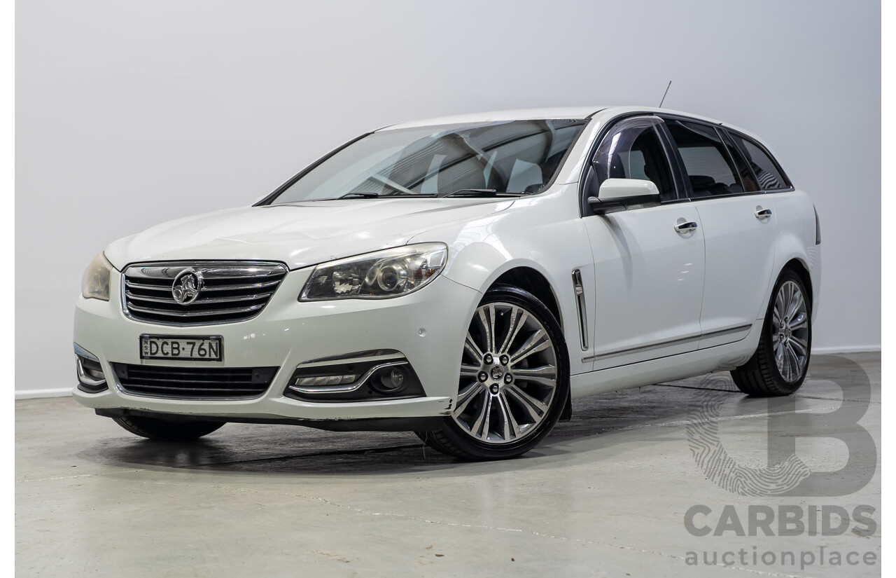 03/2015 Holden Calais V  VF MY15 4d Sportwagon White 3.6L