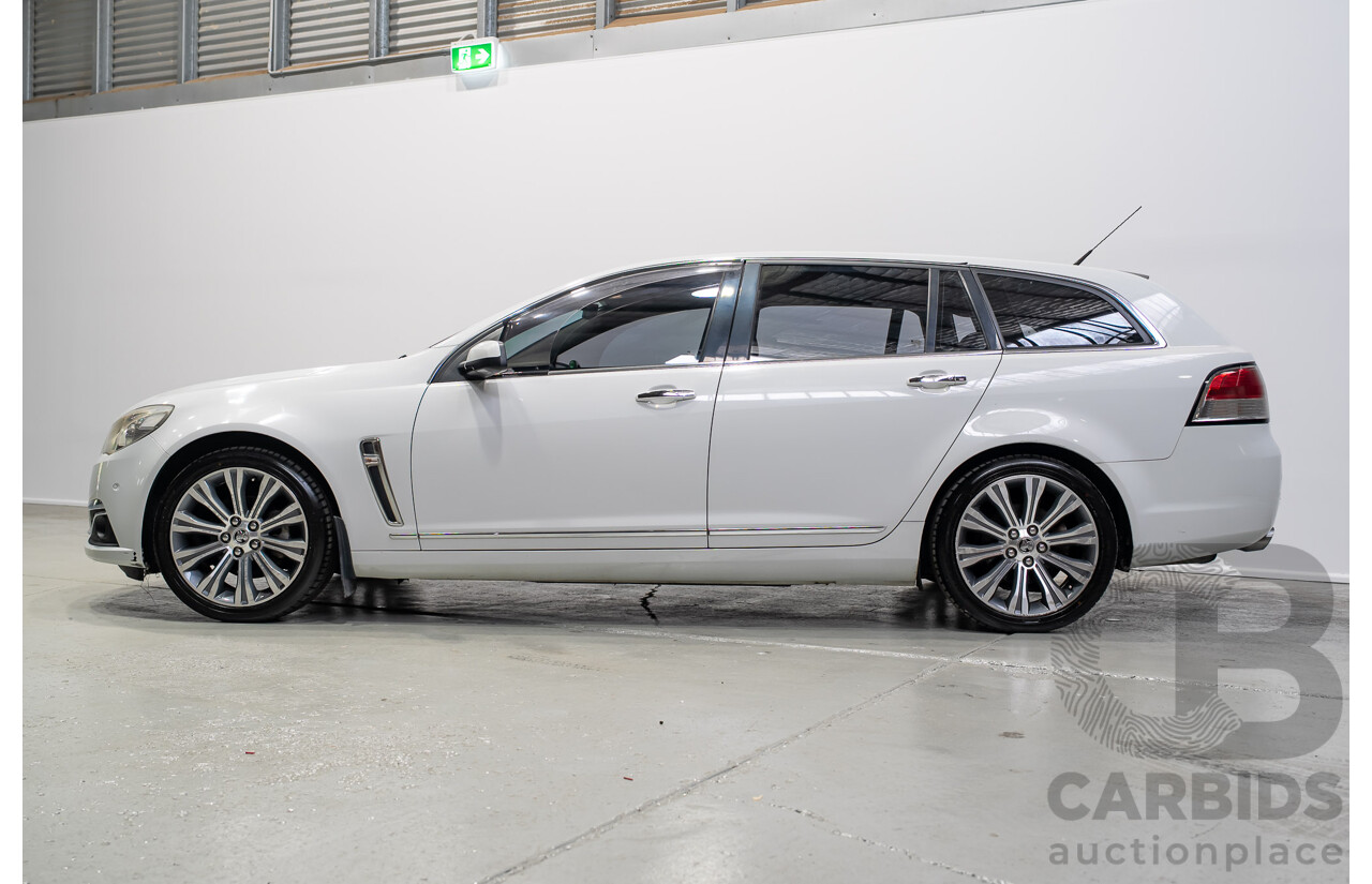 03/2015 Holden Calais V  VF MY15 4d Sportwagon White 3.6L