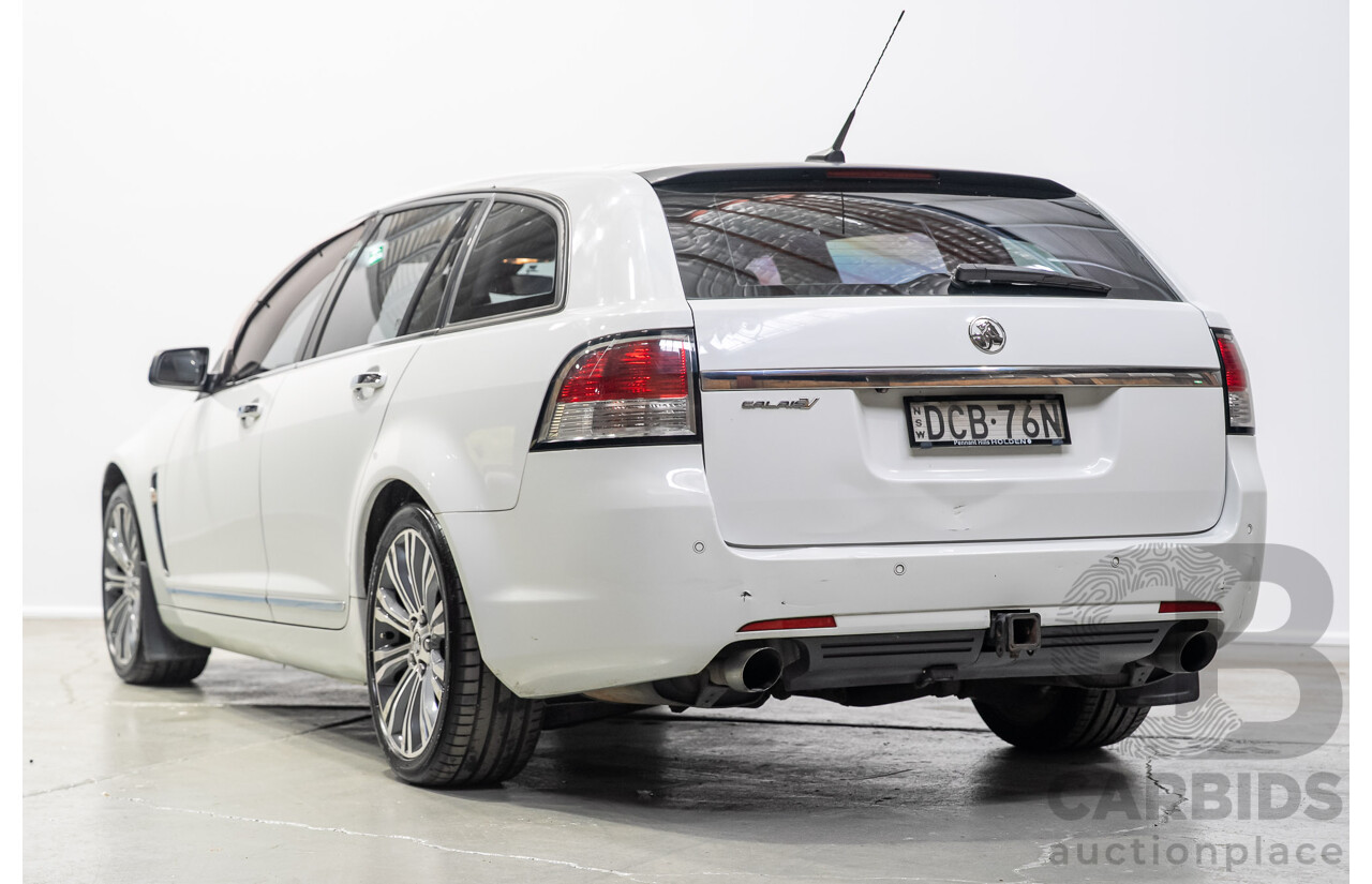 03/2015 Holden Calais V  VF MY15 4d Sportwagon White 3.6L