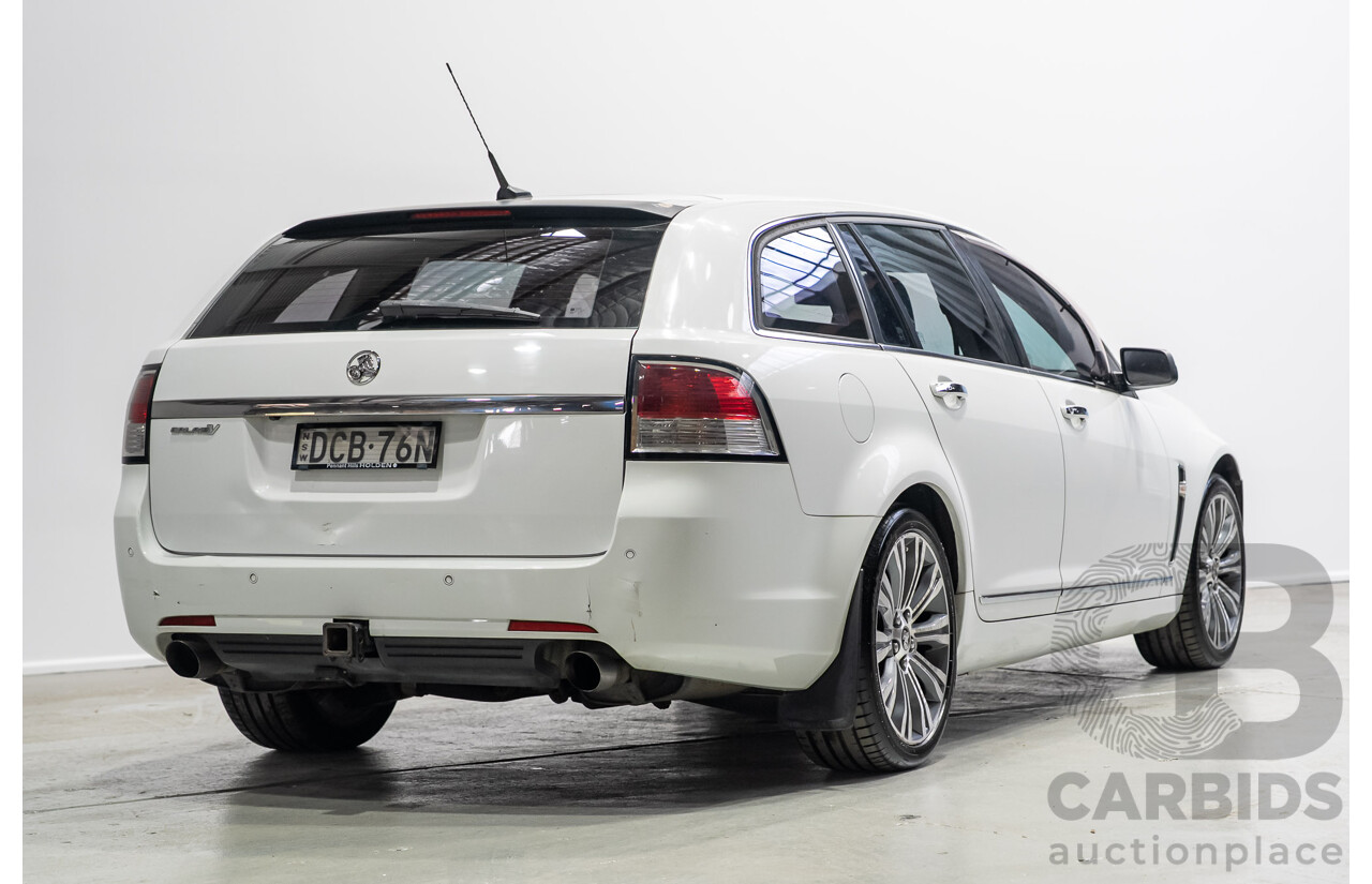 03/2015 Holden Calais V  VF MY15 4d Sportwagon White 3.6L