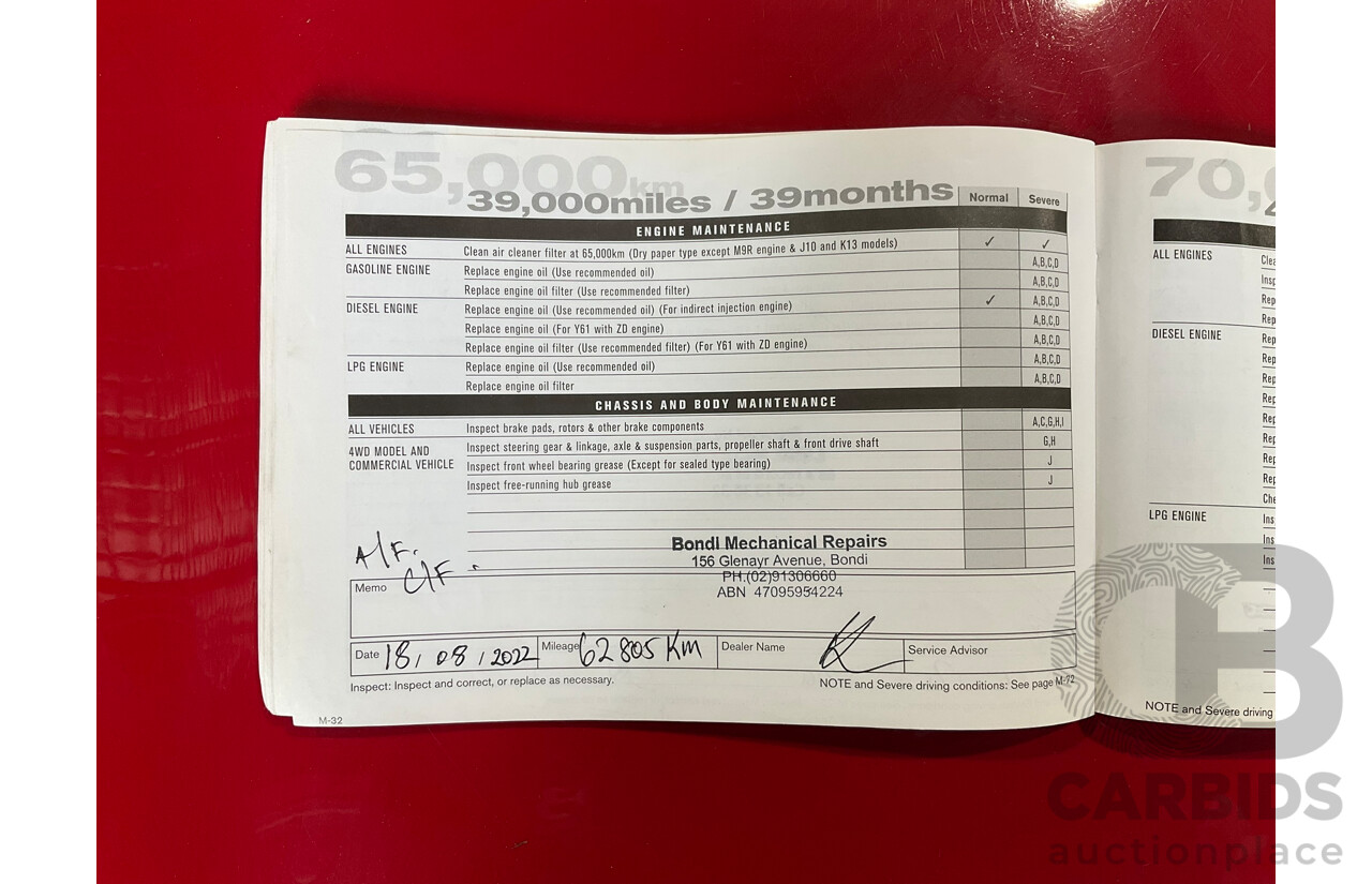05/2014 Nissan Dualis ST J10 MY13 4d Wagon Red 2.0L