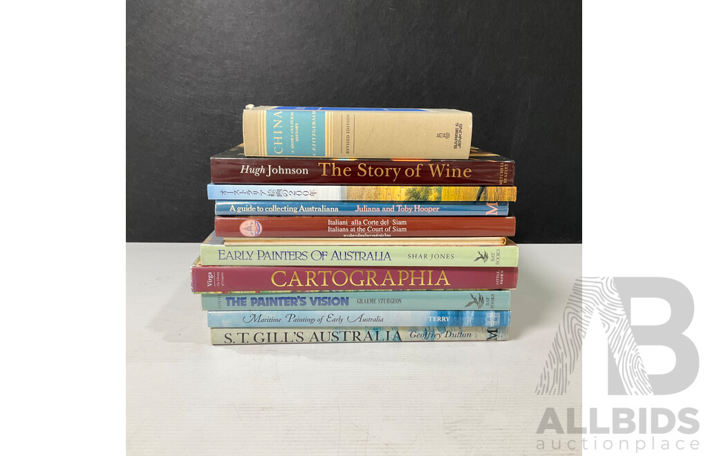 Collection of Hardcover Books Mostly Related to Australian Art
