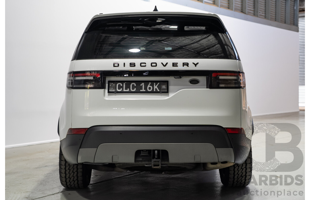 01/2018 Land Rover Discovery SD4 SE (4WD) MY18 4d Wagon Fuji White Turbo Diesel 2.0L - 7 Seater
