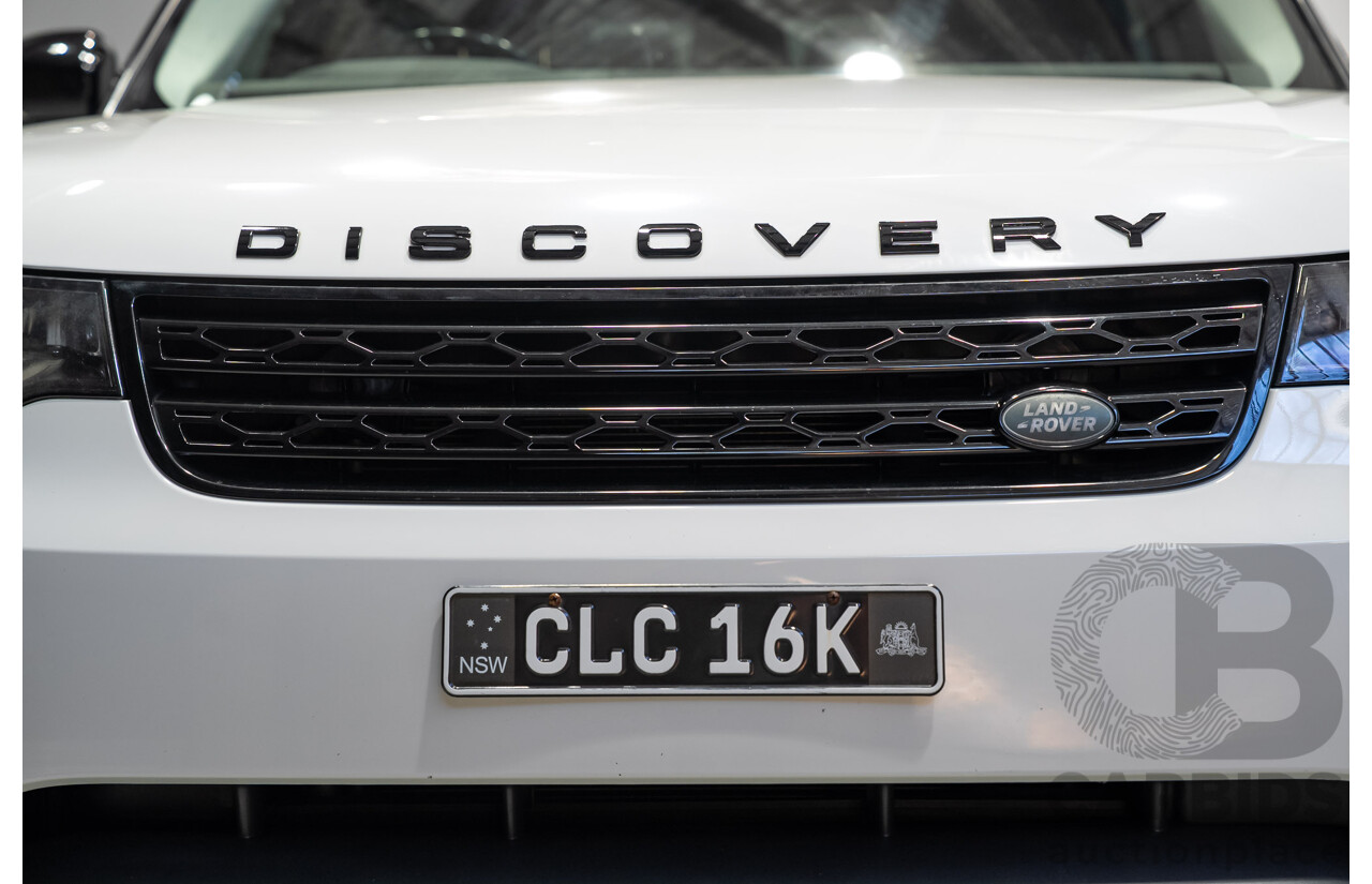 01/2018 Land Rover Discovery SD4 SE (4WD) MY18 4d Wagon Fuji White Turbo Diesel 2.0L - 7 Seater