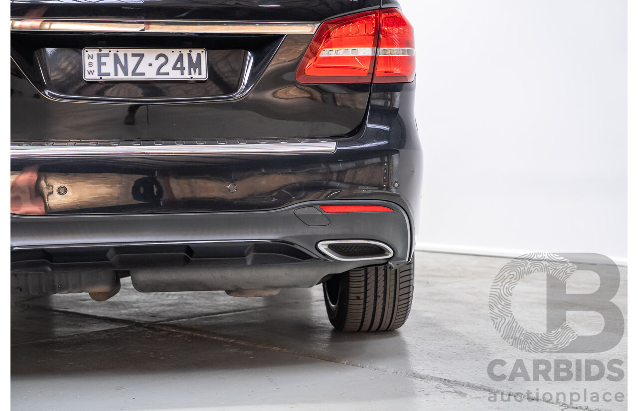 12/2017 Mercedes-Benz GLS350d 4MATIC (AWD) X166 4d Wagon Black Turbo Diesel 3.0L