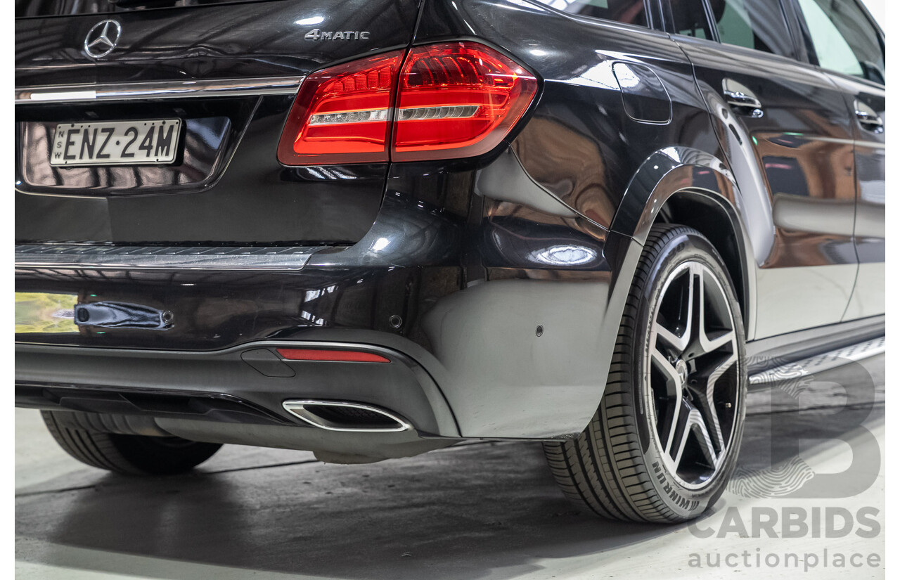 12/2017 Mercedes-Benz GLS350d 4MATIC (AWD) X166 4d Wagon Black Turbo Diesel 3.0L