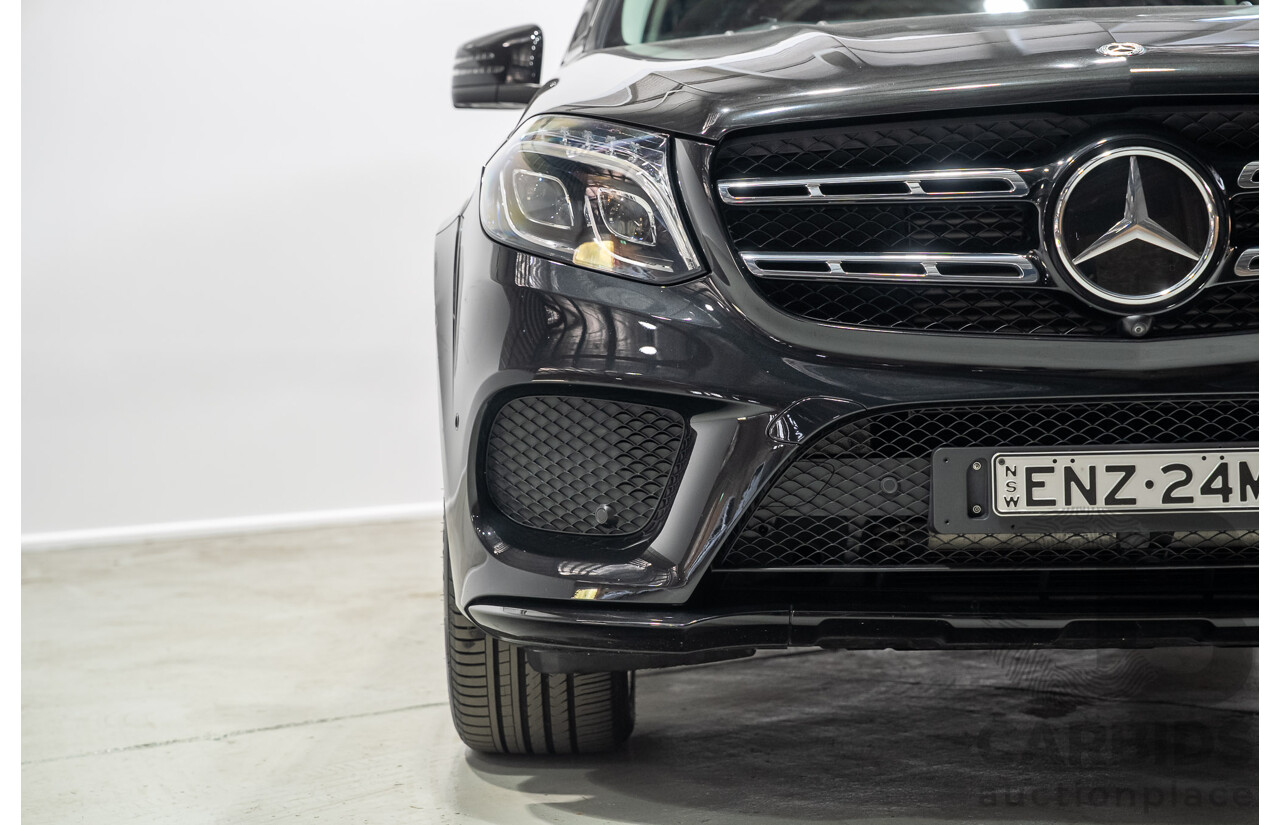12/2017 Mercedes-Benz GLS350d 4MATIC (AWD) X166 4d Wagon Black Turbo Diesel 3.0L