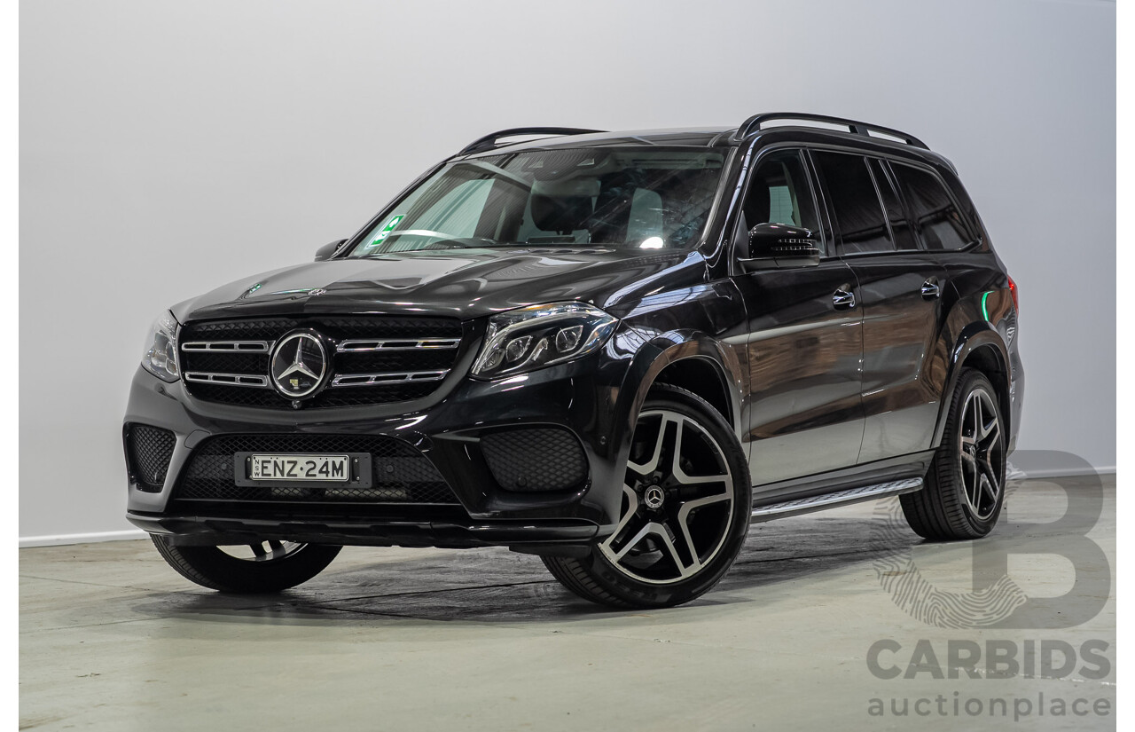 12/2017 Mercedes-Benz GLS350d 4MATIC (AWD) X166 4d Wagon Black Turbo Diesel 3.0L