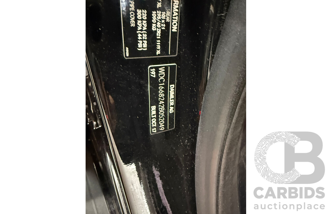 12/2017 Mercedes-Benz GLS350d 4MATIC (AWD) X166 4d Wagon Black Turbo Diesel 3.0L