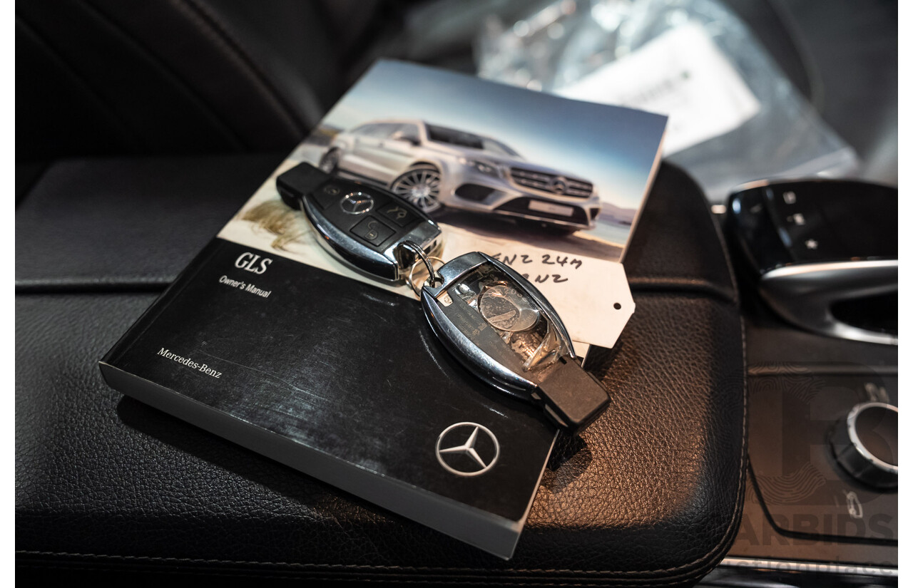 12/2017 Mercedes-Benz GLS350d 4MATIC (AWD) X166 4d Wagon Black Turbo Diesel 3.0L