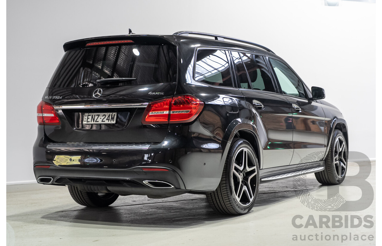12/2017 Mercedes-Benz GLS350d 4MATIC (AWD) X166 4d Wagon Black Turbo Diesel 3.0L