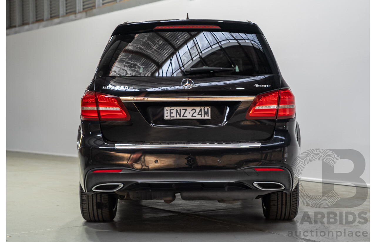 12/2017 Mercedes-Benz GLS350d 4MATIC (AWD) X166 4d Wagon Black Turbo Diesel 3.0L