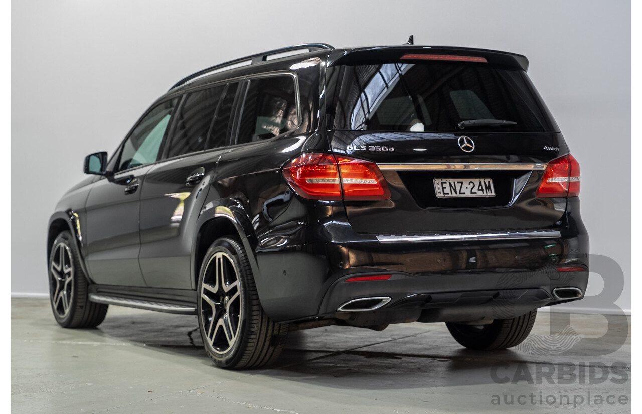 12/2017 Mercedes-Benz GLS350d 4MATIC (AWD) X166 4d Wagon Black Turbo Diesel 3.0L