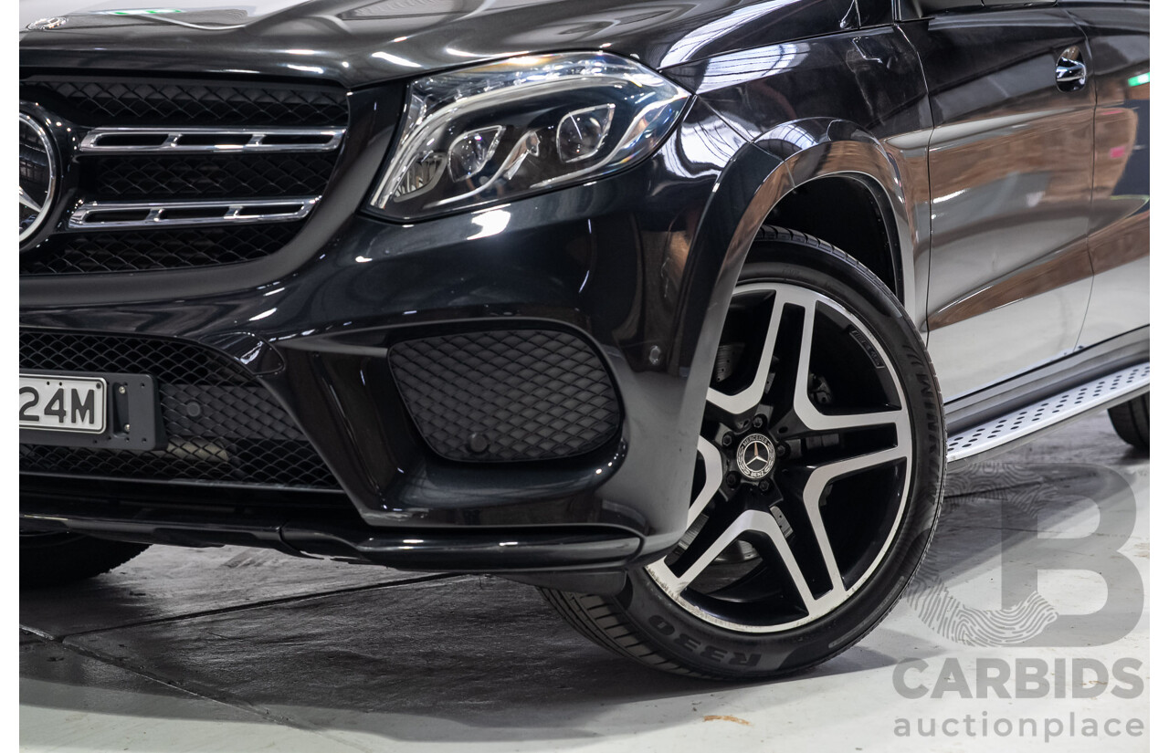 12/2017 Mercedes-Benz GLS350d 4MATIC (AWD) X166 4d Wagon Black Turbo Diesel 3.0L