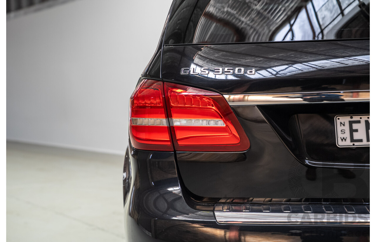 12/2017 Mercedes-Benz GLS350d 4MATIC (AWD) X166 4d Wagon Black Turbo Diesel 3.0L