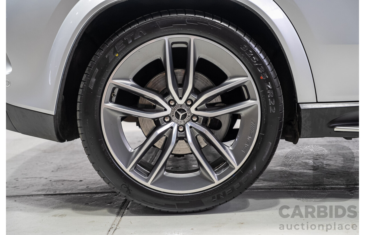08/2020 Mercedes-Benz GLE450 4MATIC (HYBRID) AWD V167 MY19 4d 7 Seat Wagon Iridium Silver Turbo 3.0L