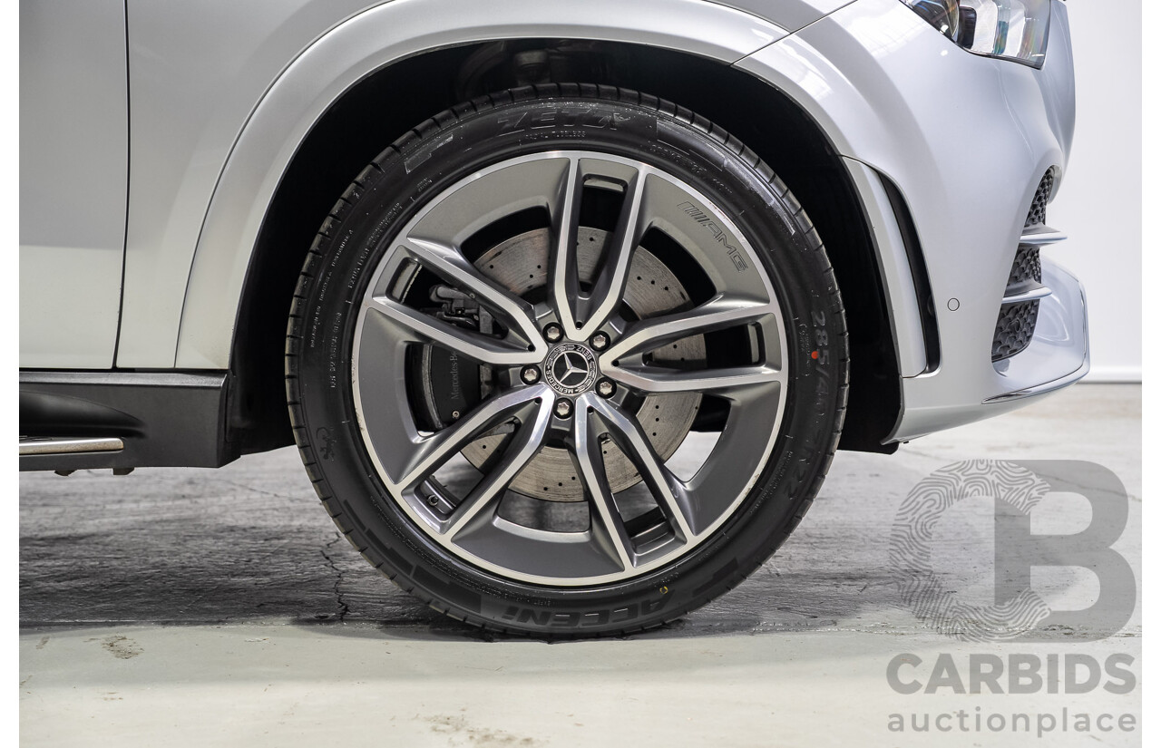08/2020 Mercedes-Benz GLE450 4MATIC (HYBRID) AWD V167 MY19 4d 7 Seat Wagon Iridium Silver Turbo 3.0L