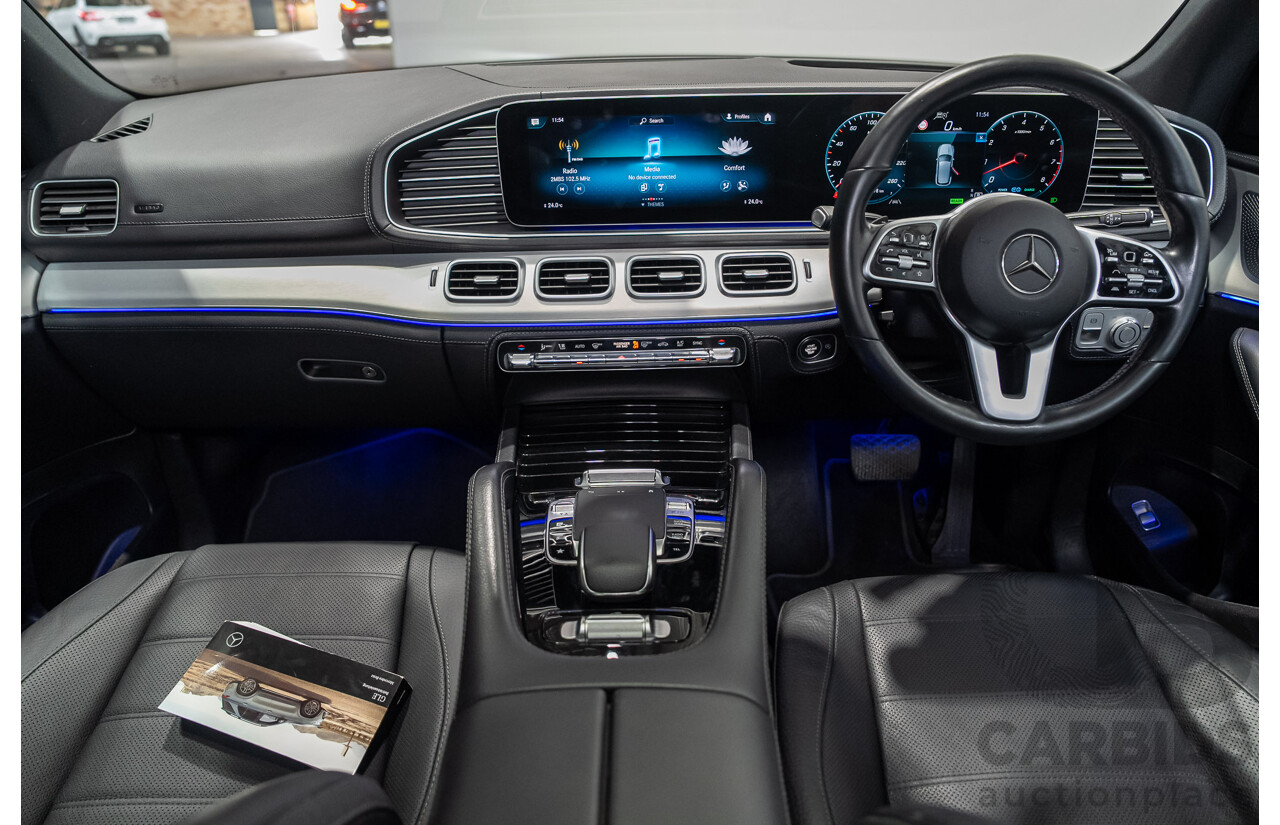 08/2020 Mercedes-Benz GLE450 4MATIC (HYBRID) AWD V167 MY19 4d 7 Seat Wagon Iridium Silver Turbo 3.0L