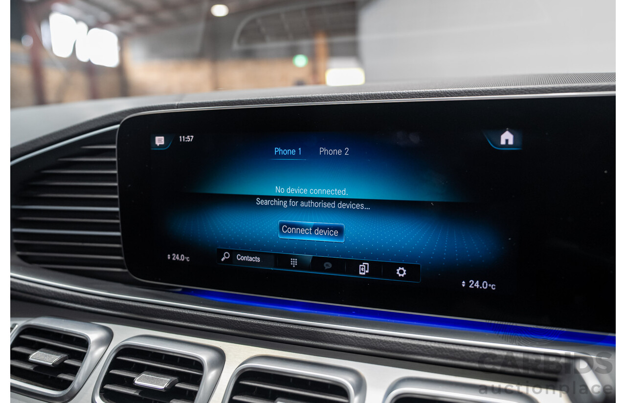 08/2020 Mercedes-Benz GLE450 4MATIC (HYBRID) AWD V167 MY19 4d 7 Seat Wagon Iridium Silver Turbo 3.0L