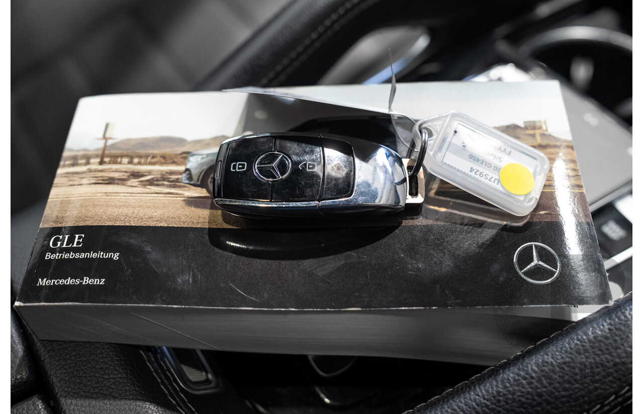 08/2020 Mercedes-Benz GLE450 4MATIC (HYBRID) AWD V167 MY19 4d 7 Seat Wagon Iridium Silver Turbo 3.0L