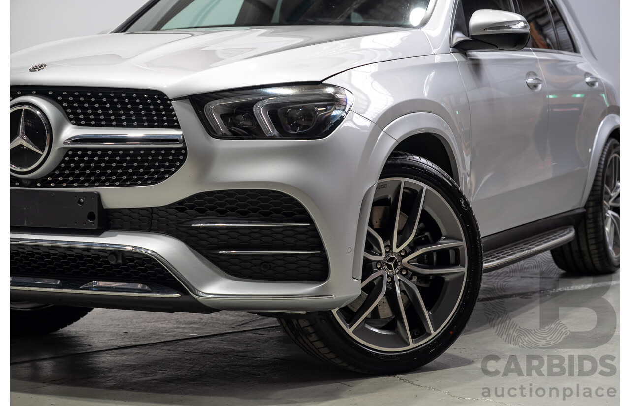 08/2020 Mercedes-Benz GLE450 4MATIC (HYBRID) AWD V167 MY19 4d 7 Seat Wagon Iridium Silver Turbo 3.0L